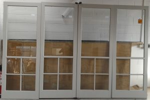 Wooden colonial style Unhung bi-fold doors