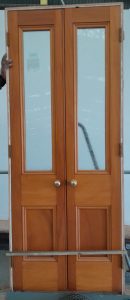 Wooden solid Rimu French doors