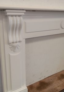 Vintage Native timber fireplace surround