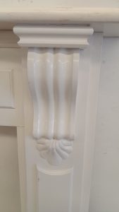 Vintage Native timber fireplace surround