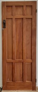 Wooden 9 panel Solid Rimu door
