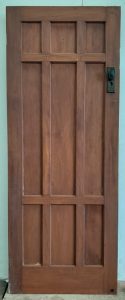 Wooden 9 panel Solid Rimu door