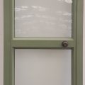 Mint green aluminium door