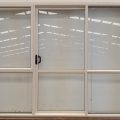 Off white aluminium sliding door