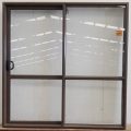 Brown aluminium sliding door