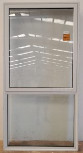 Off white double glazed aluminium awning window