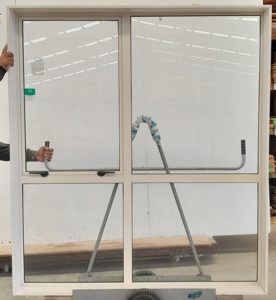 Off white aluminium awning window