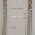Off white aluminium modern timber door