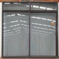 Brown aluminium sliding door
