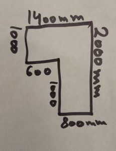 White aluminium door with side window