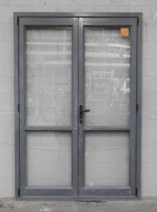 Denim Blue Aluminium French Doors