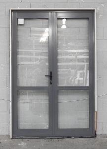 Denim Blue Aluminium French Doors