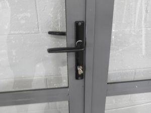 Denim Blue Aluminium French Doors