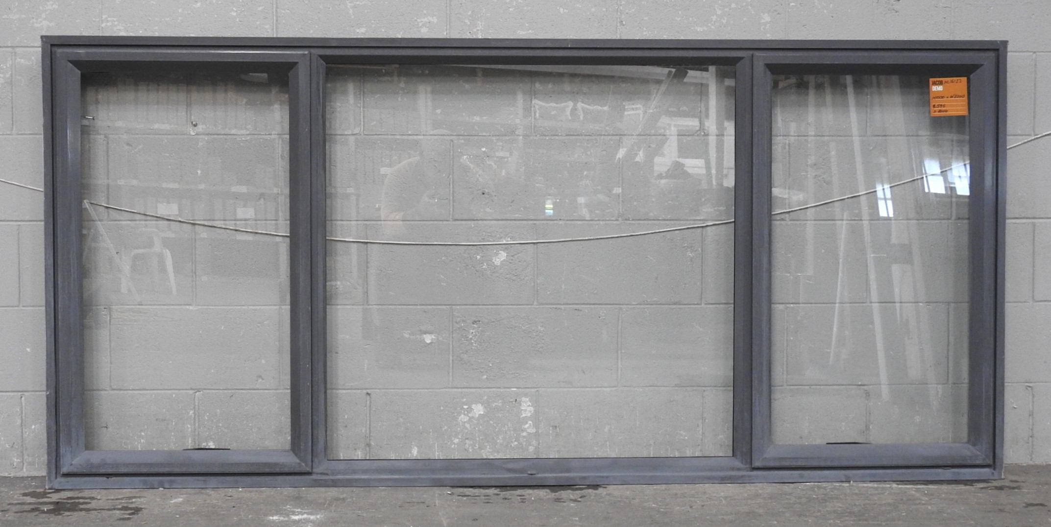 Denim Blue Aluminium Double Awning Window