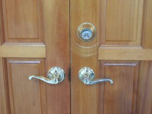 Wooden (Kauri) Exterior Double Doors - Unhung