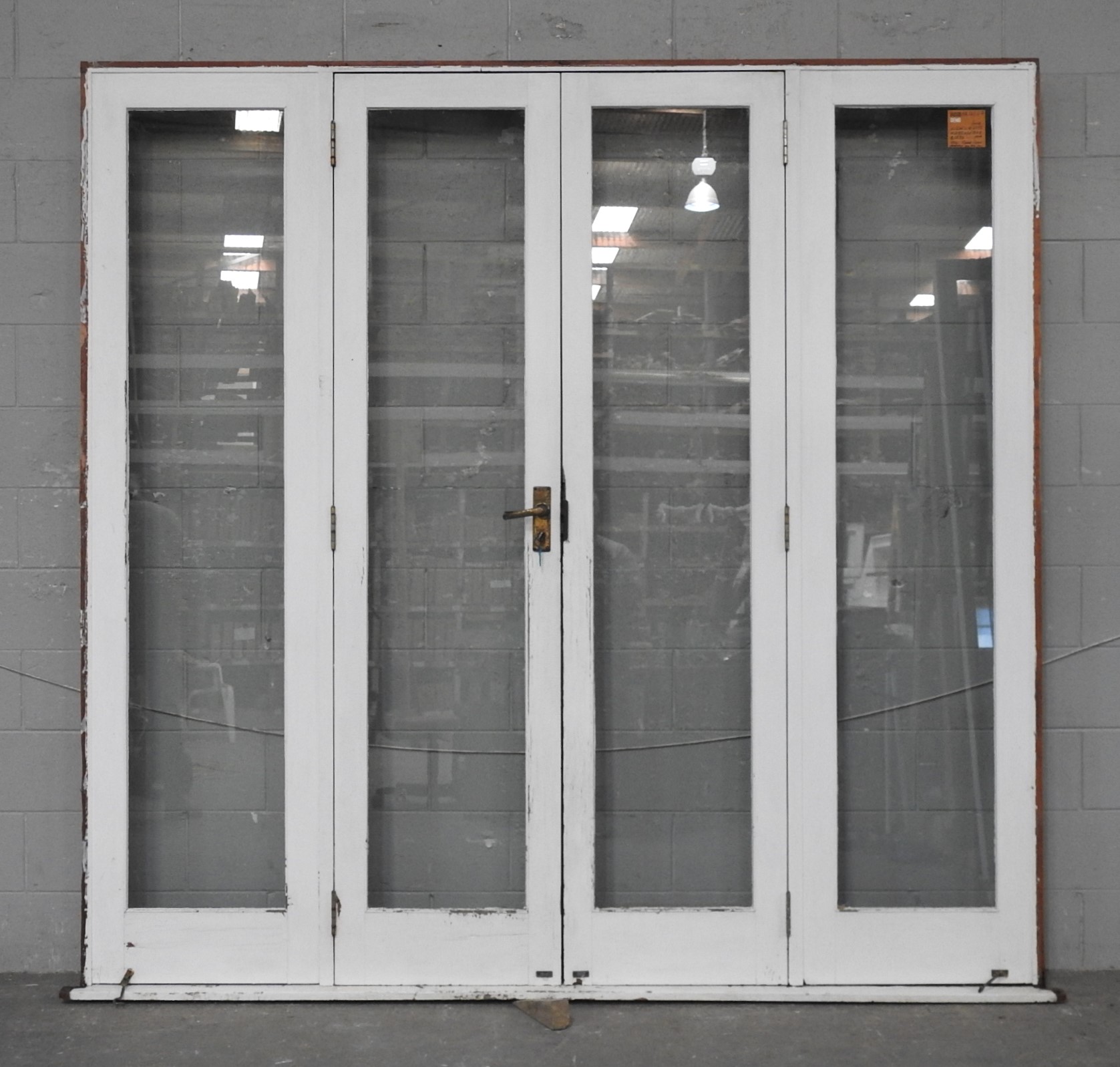 Wooden French Doors with Sidelights