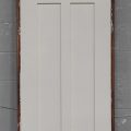 Wooden Bungalow 2-Panel Cupboard Door Hung In Frame