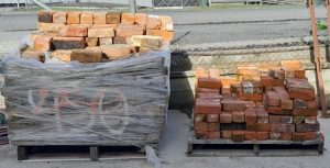 Cleaned old villa bricks