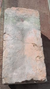 Cleaned old villa bricks