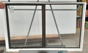 Bronze aluminium awning window