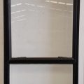 Black aluminium awning window