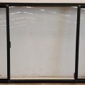 Black aluminium sliding window