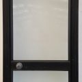 Black aluminium door