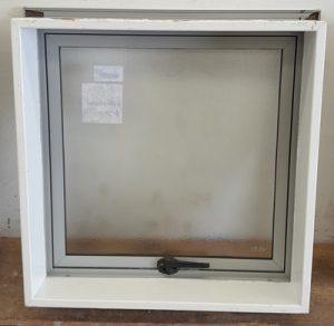 Silver pearl aluminium awning window- Safety glass