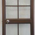 Mid bronze aluminium door