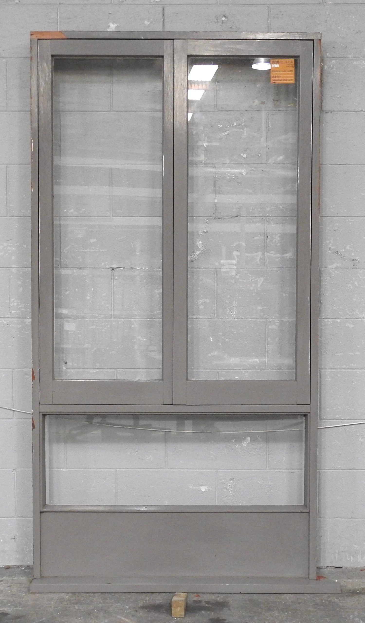 Wooden French Window With Bottomlight