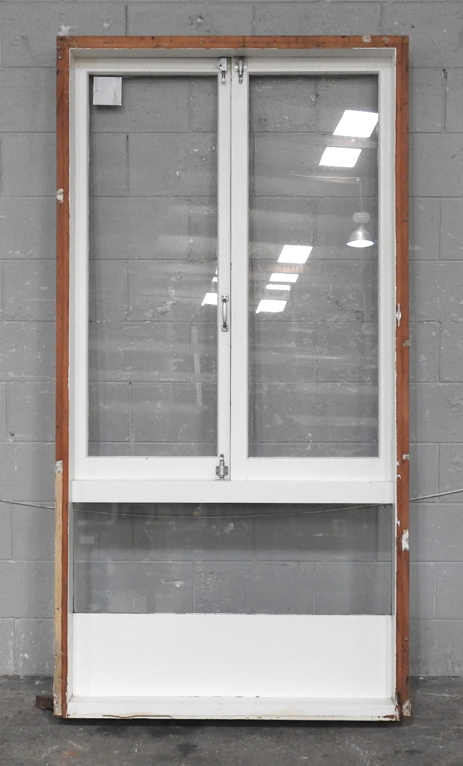 Wooden French Window With Bottomlight