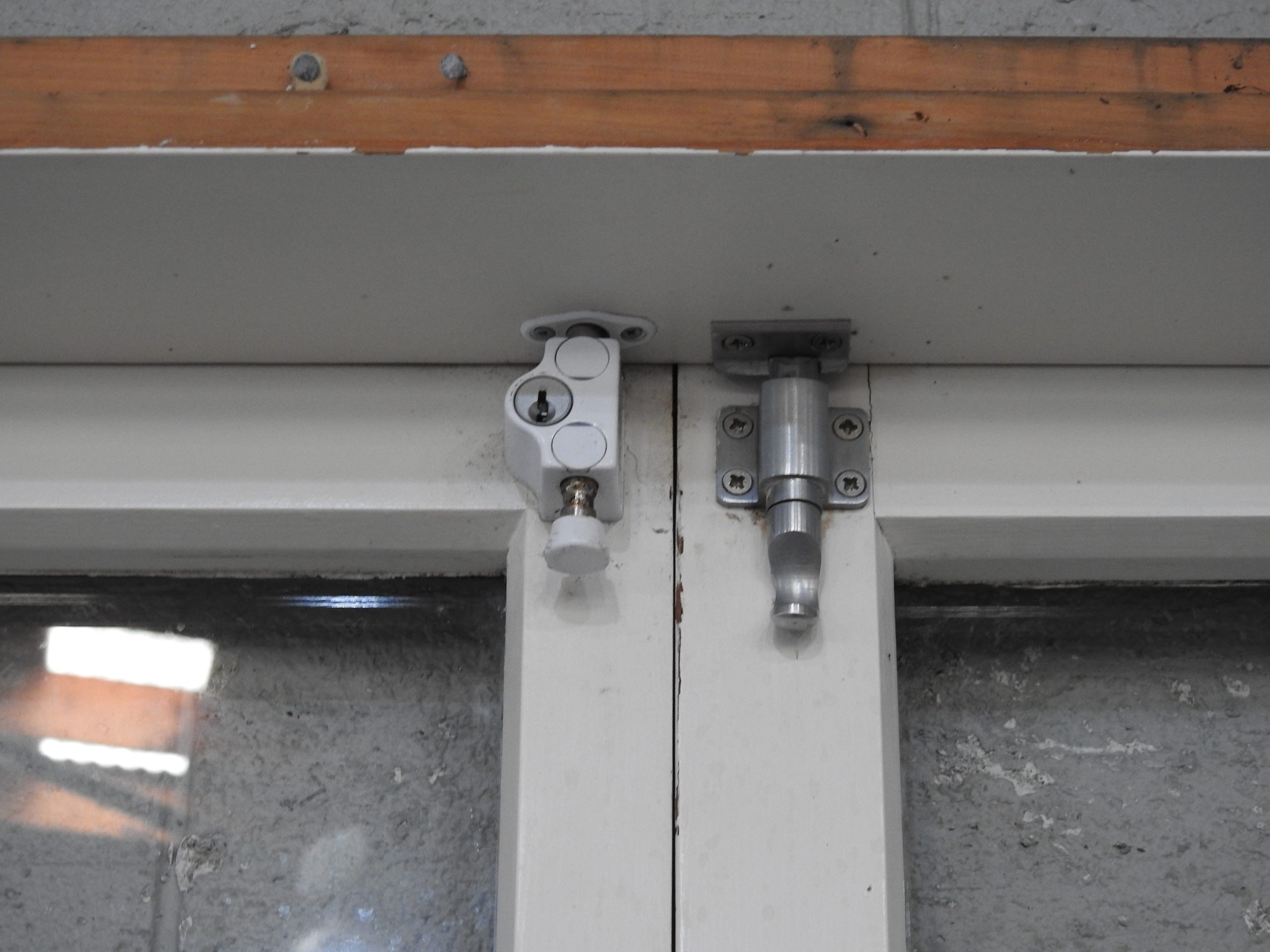 Wooden French Window With Bottomlight