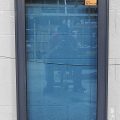 Denim Blue Aluminium Awning Window - Double Glazed