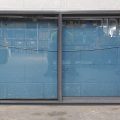 Denim Blue Aluminium Sliding Window - Opens Right To Left