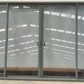 Karaka green aluminium Bi-parting sliding door