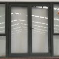 Karaka green aluminium French doors