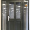 Karaka green aluminium door with sides & top light