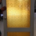 Wooden Entrance door with vintage glass