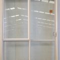 Off white aluminium sliding door
