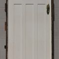 Wooden Bungalow 3 panel Door hung in frame / jamb