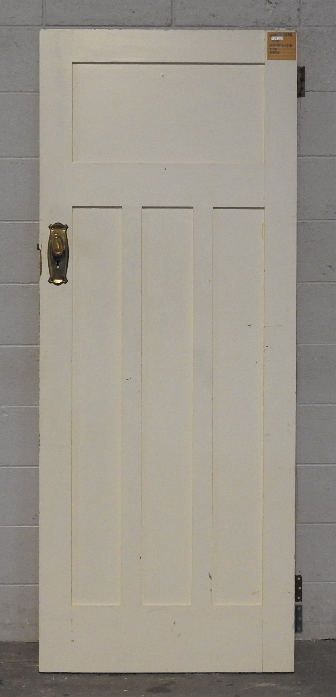 Wooden Bungalow 3 Panel Interior Door - Unhung