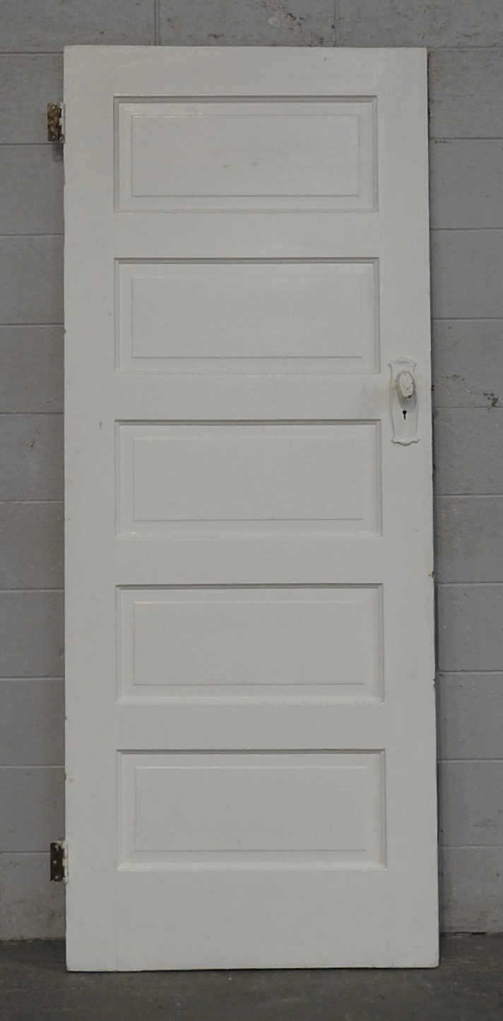 Wooden Bungalow 5 Panel Interior Door - Unhung