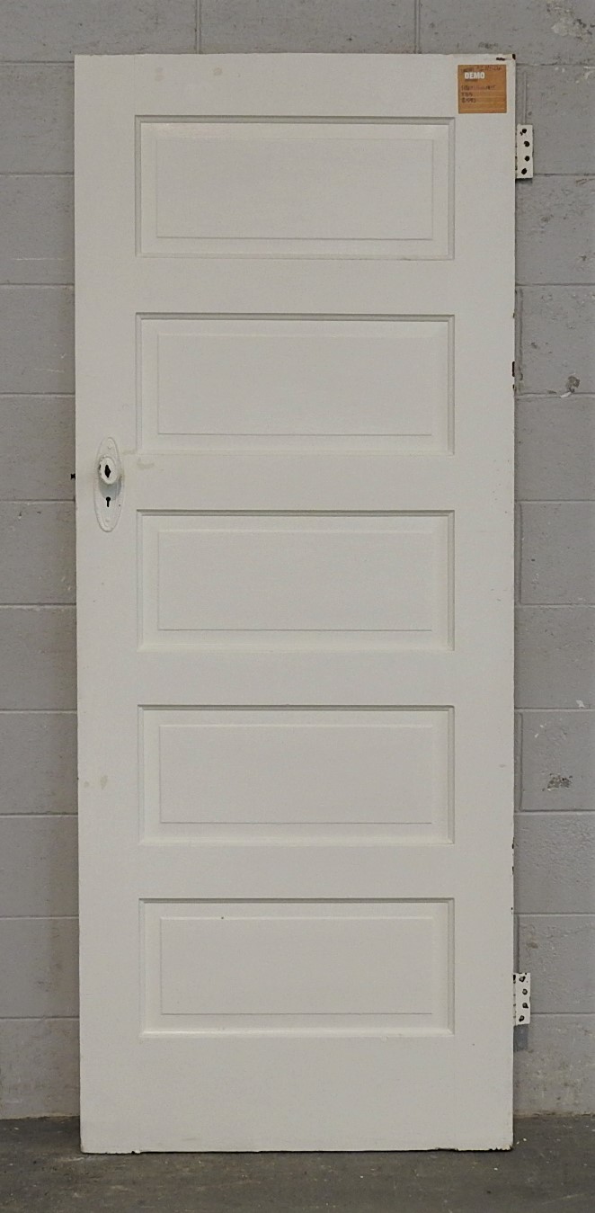 Wooden Bungalow 5 Panel Interior Door - Unhung