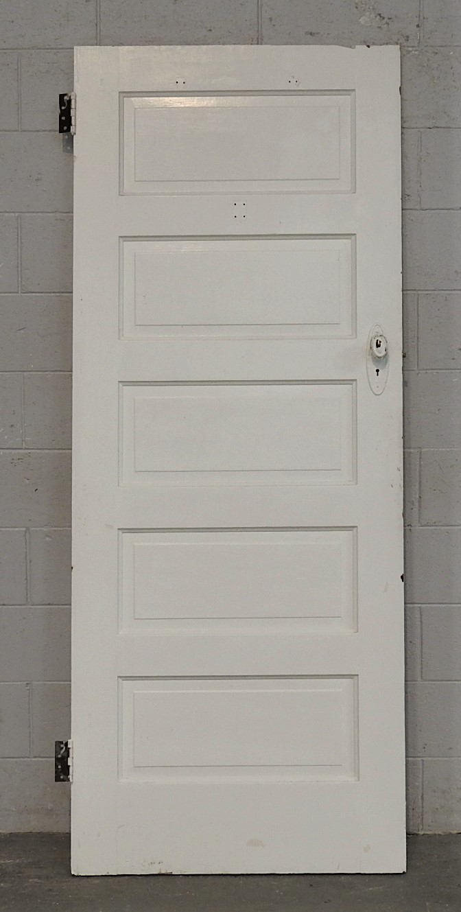 Wooden Bungalow 5 Panel Interior Door - Unhung