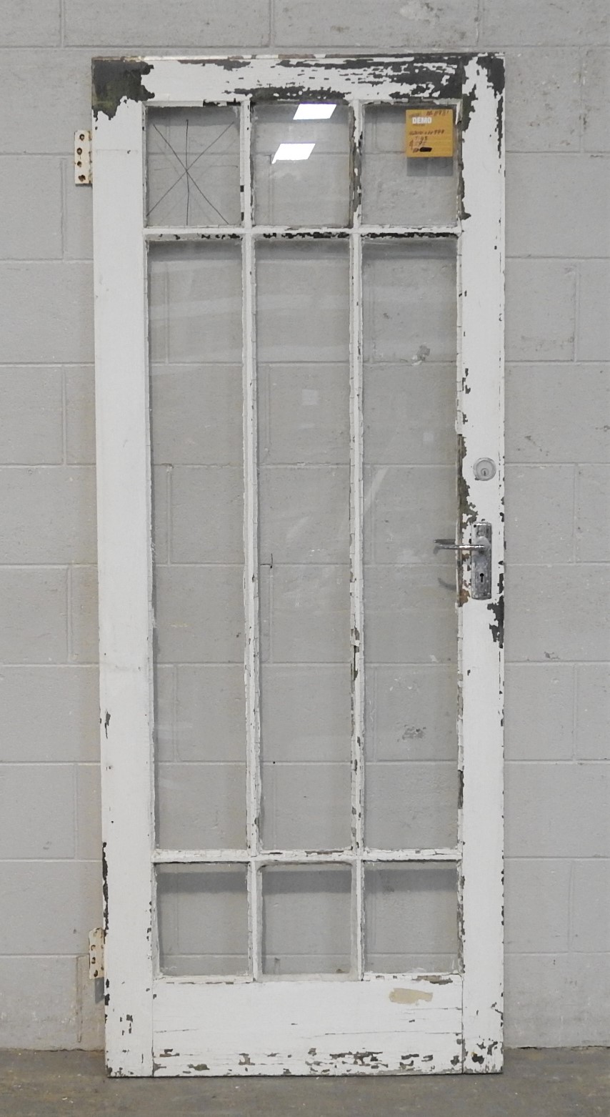 Wooden Bungalow 9 Light Entry Door - Unhung