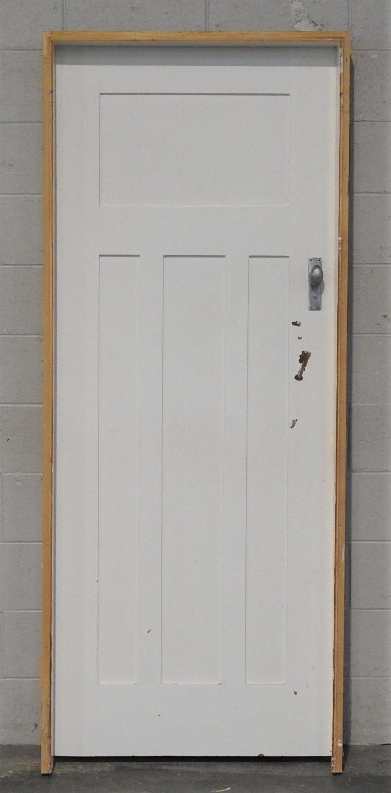 Wooden Repro Bungalow Interior 3 Panel Door - Hung