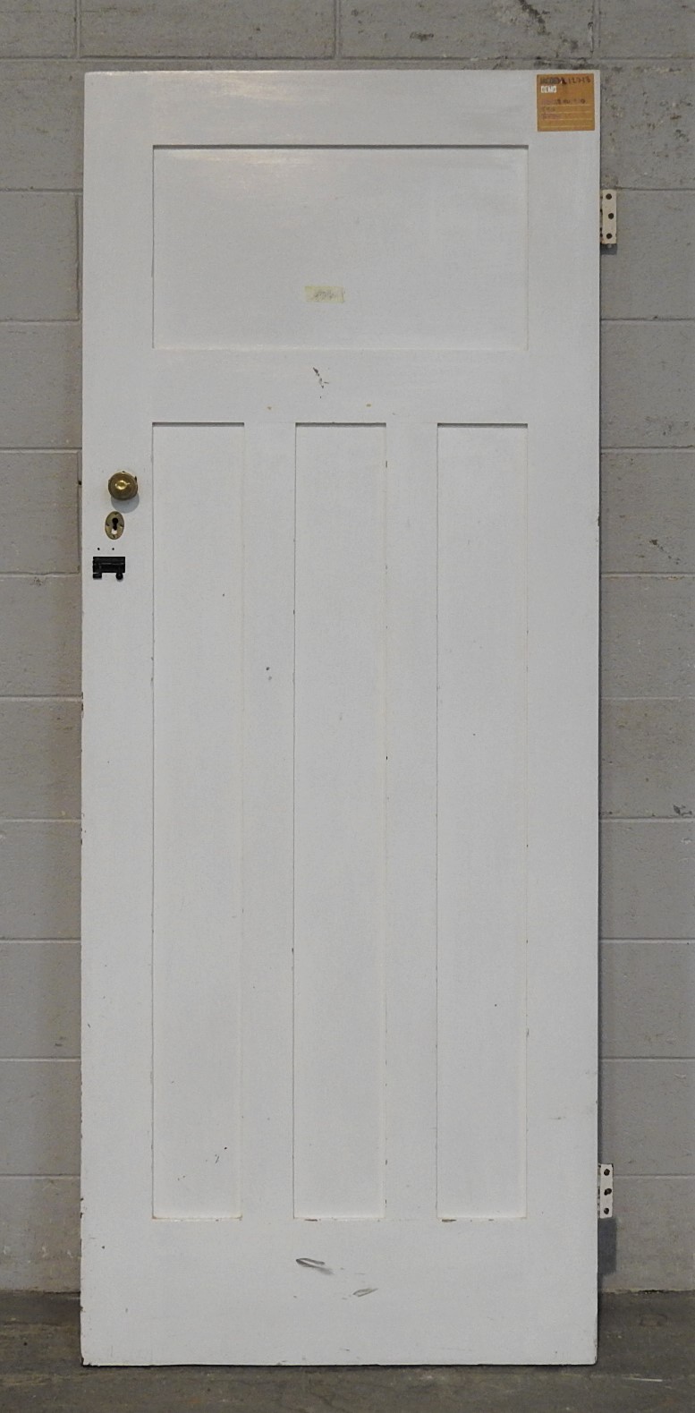 Wooden Bungalow Interior 3 Panel Door - Unhung