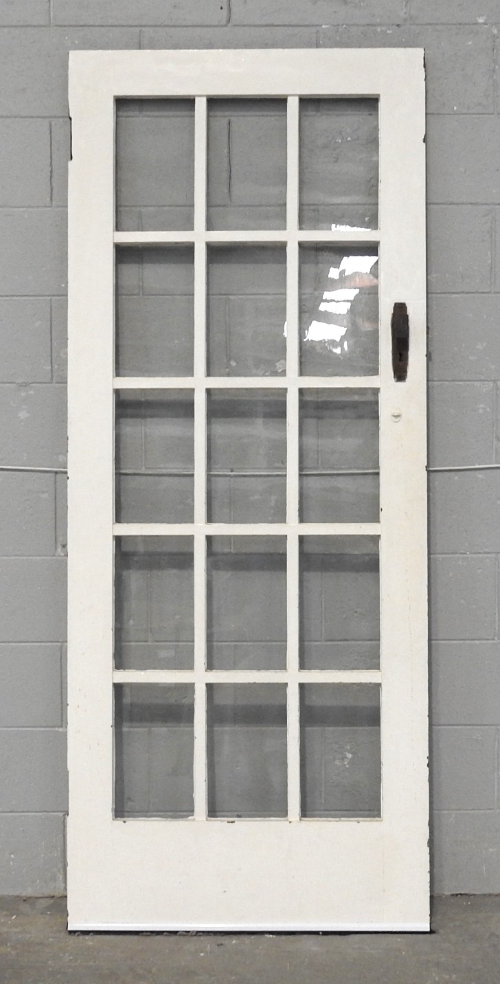 Wooden Bungalow 15 Light Entry Door - Unhung