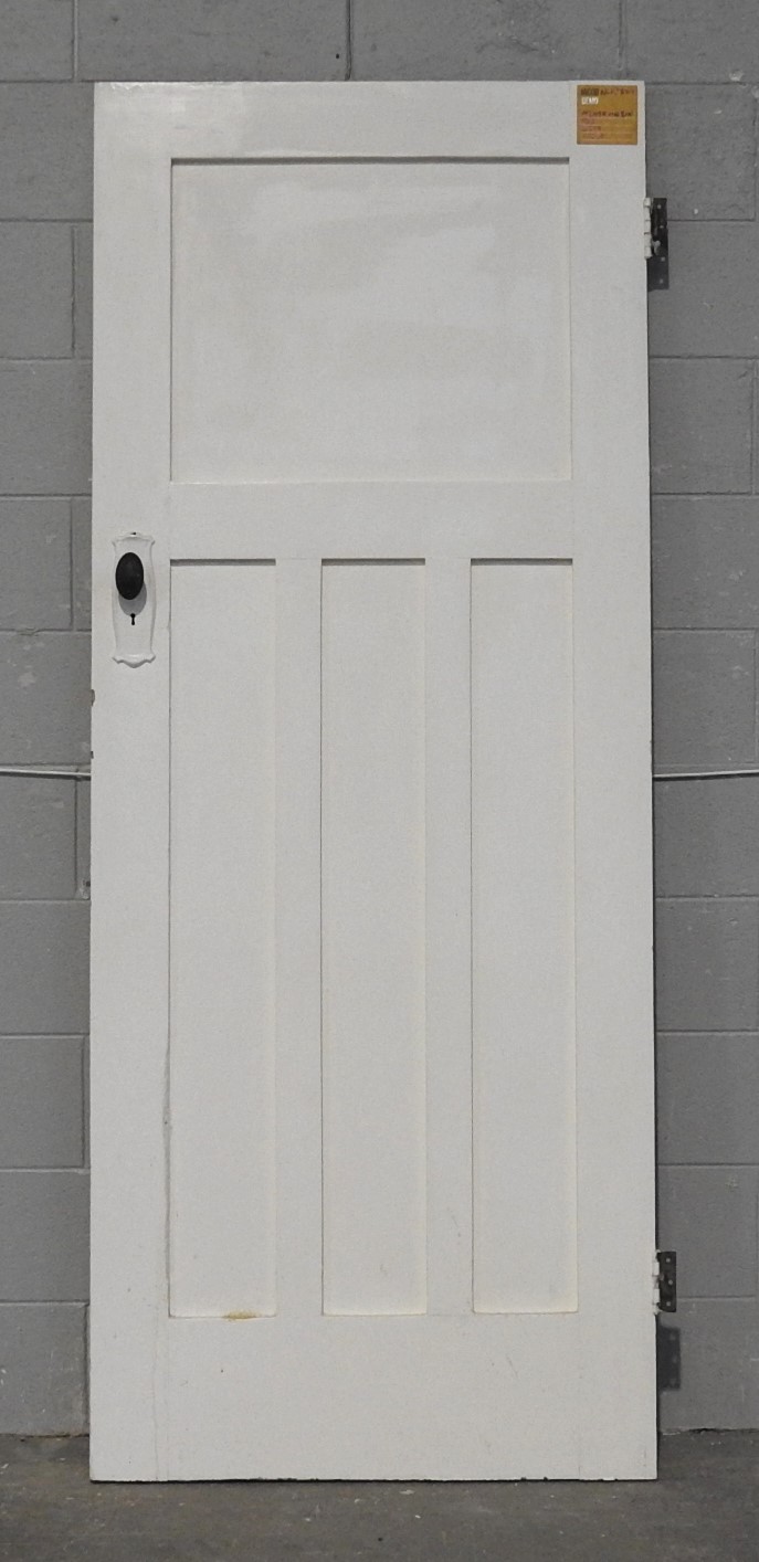 Wooden Bungalow Interior 3 Panel Door - Unhung