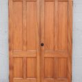 Wooden Villa Interior Double Doors - Unhung